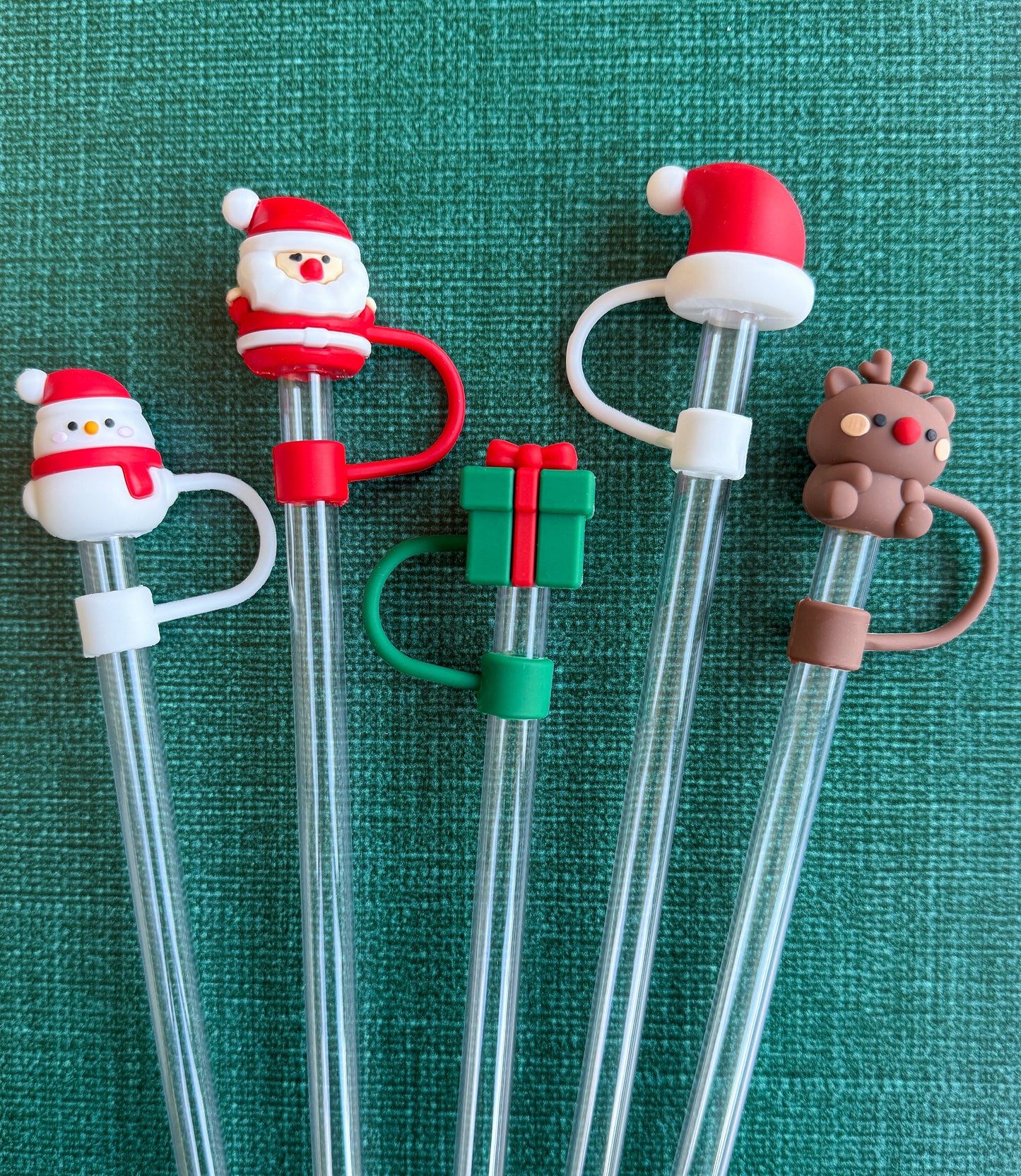 Straw Covers 10mm - Christmas
