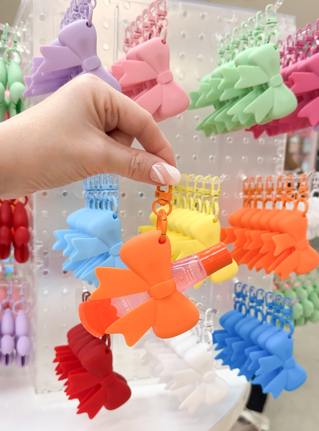 Lip Gloss Holder Keychain - Bow