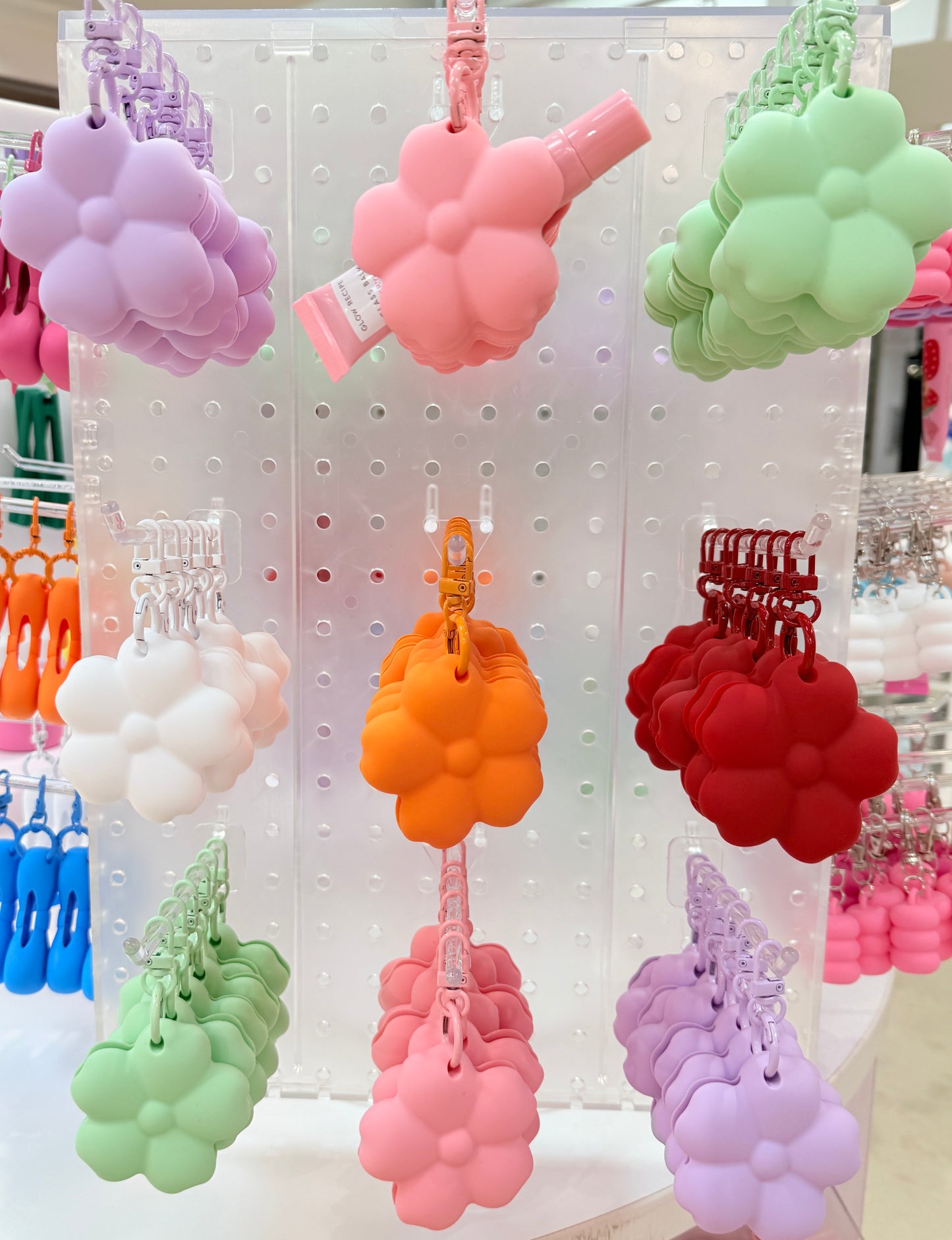 Lip Gloss Holder Keychain - Flower