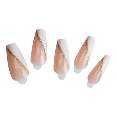 Coffin Medium Press On Nails