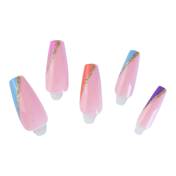 Coffin Medium Press On Nails