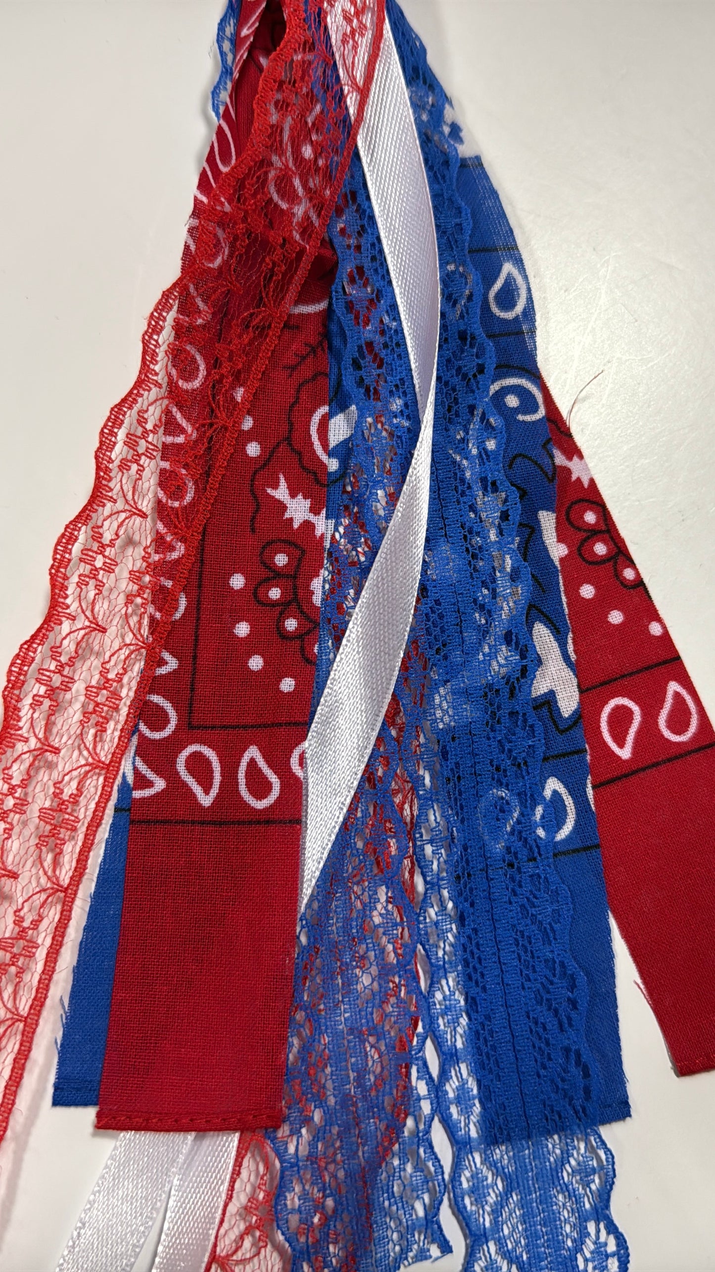 Red & White Boot Ties Ribbons