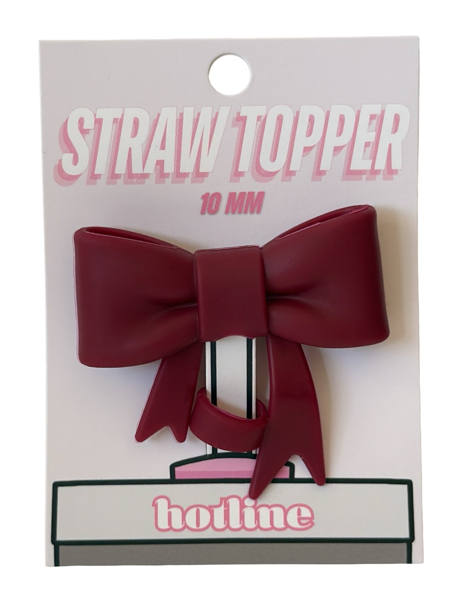 Large Bow Straw Toppers