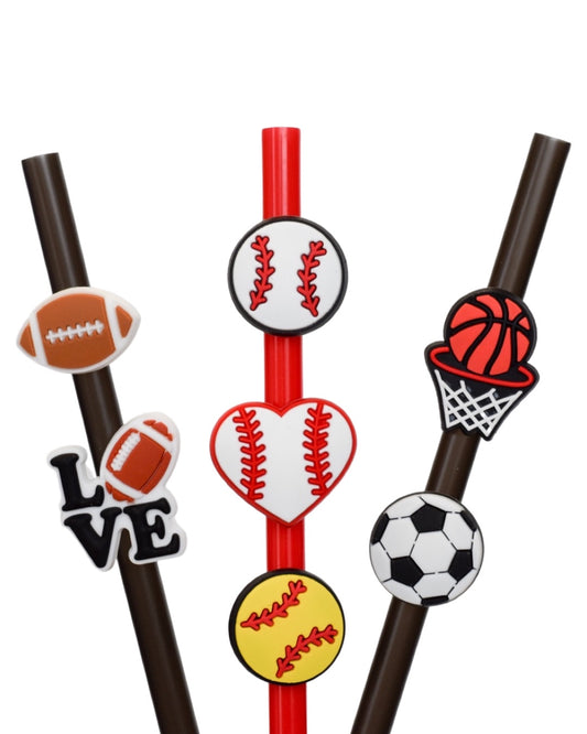 Straw Charms (Sports, Team, & Cheer)