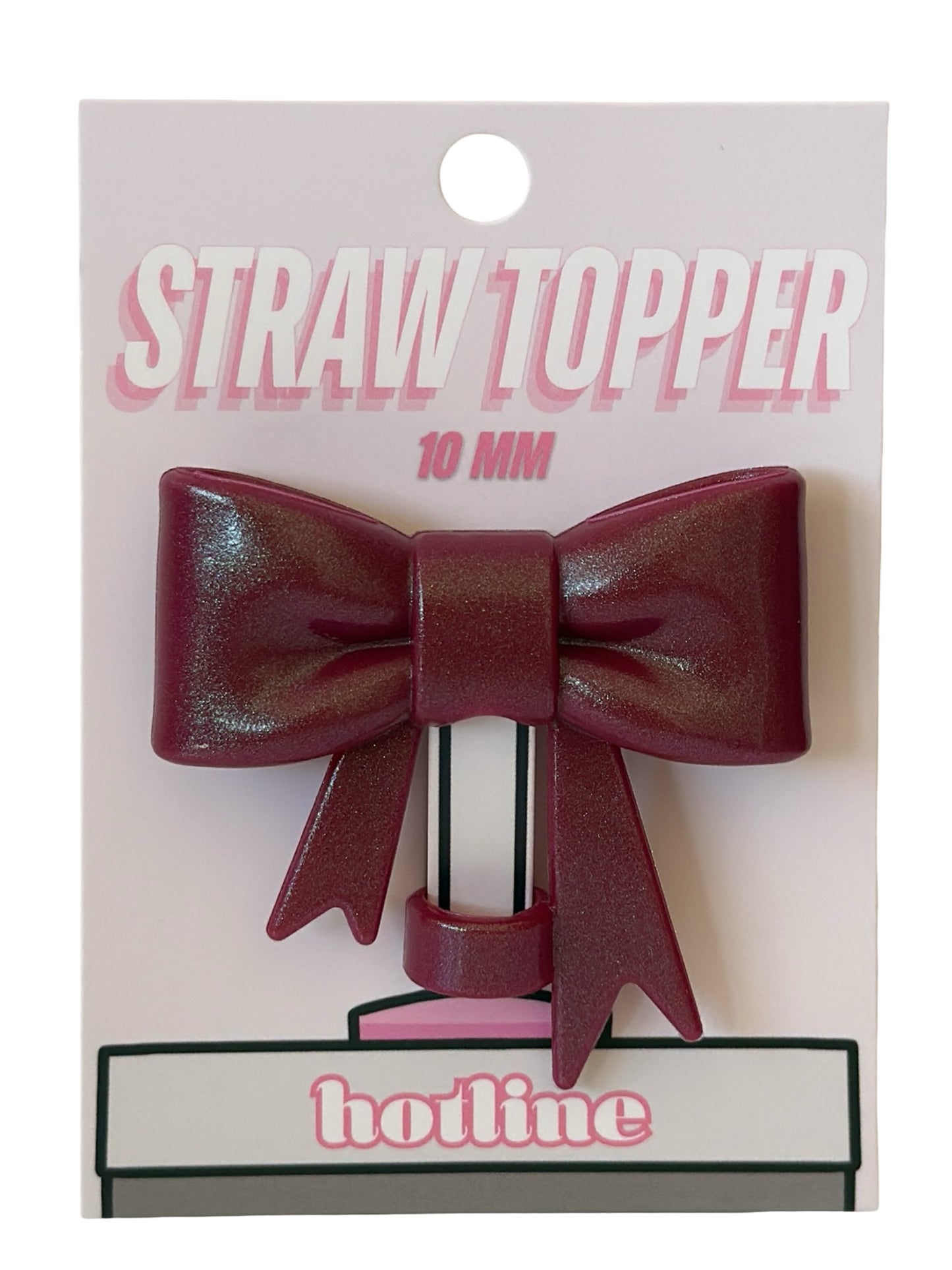 Large Bow Straw Toppers