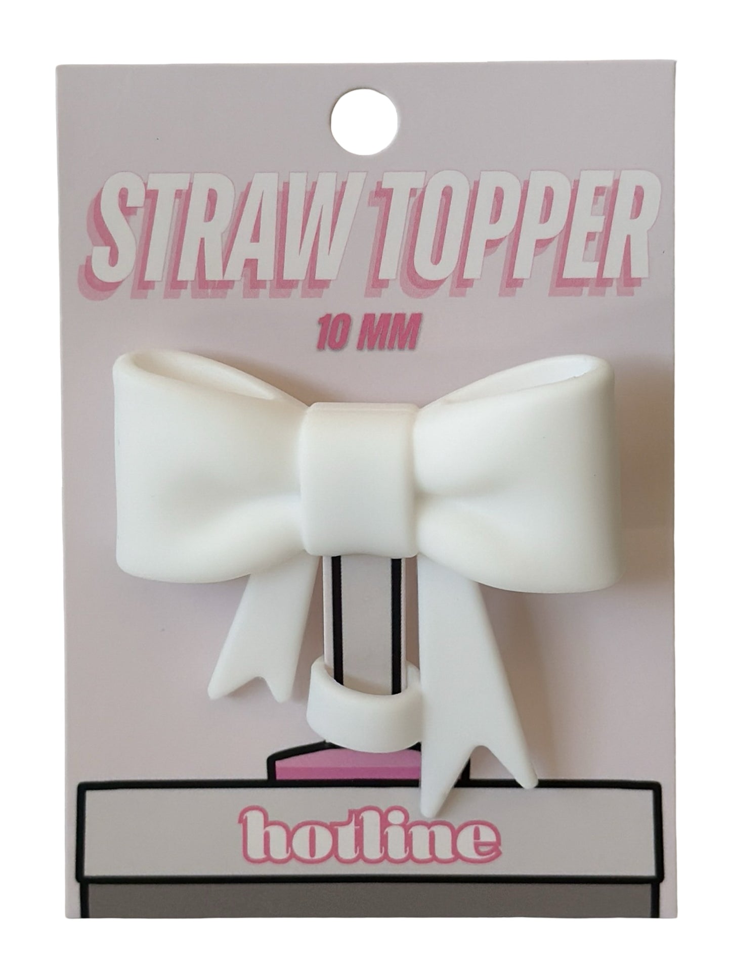 Large Bow Straw Toppers
