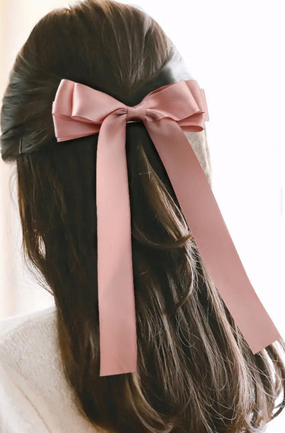 Small Ribbon Bow Barrette