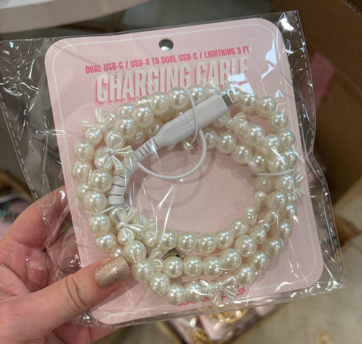 Beaded Charger Charging Cables