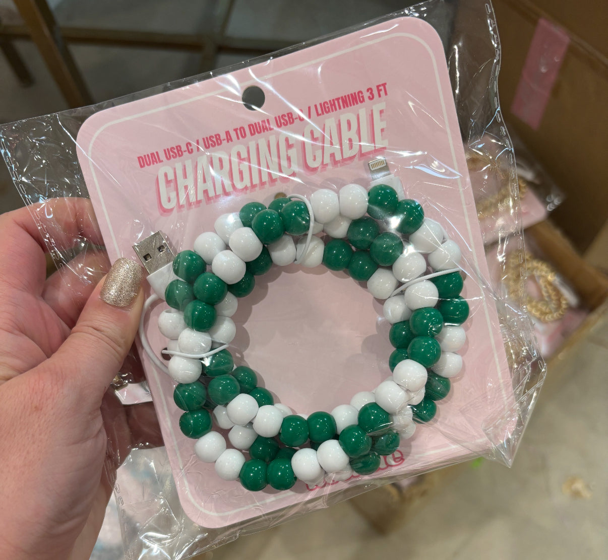 Beaded Charger Charging Cables