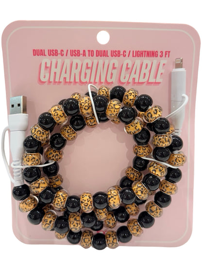 Beaded Charger Charging Cables