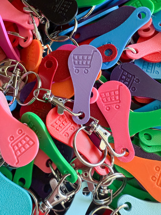 Shopping Cart Quarter Saver Keychain