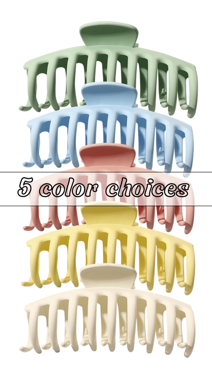 Large Pastel Barrel Claw Clip (5 colors)