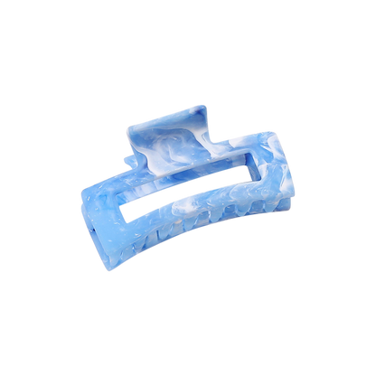 Medium Marble Rectangle Cutout Claw Clip (6 colors)